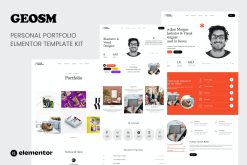 Geosm - Personal Portfolio Elementor Template Kits