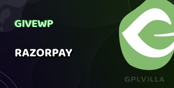 Download GiveWP Razorpay AddOn WordPress Plugin GPL