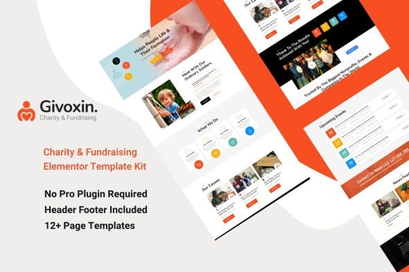 Givoxin - Charity Elementor Template Kit