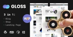 Download Gloss | Viral News Magazine WordPress Blog Theme + Shop