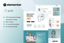 Godo - Doctor & Medical Saas Elementor Template Kit