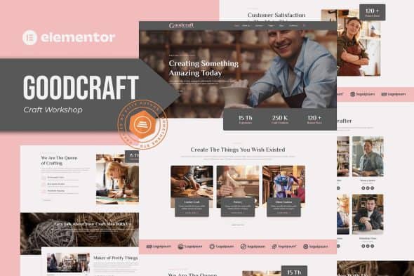 Goodcraft - Craft Workshop Elementor Template Kit