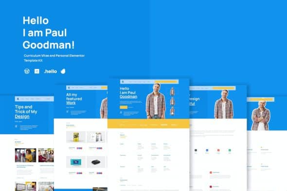 Goodman - Creative Portofolio Elementor Template Kit