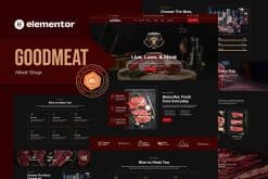 Goodmeat - Meat Shop & Butcher Elementor Template Kit