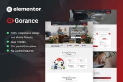 Gorance - Insurance Agency Elementor Pro Template Kit