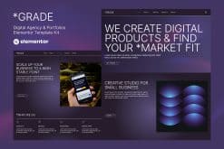 Grade - Creative Agency & Portfolios Elementor Template Kit