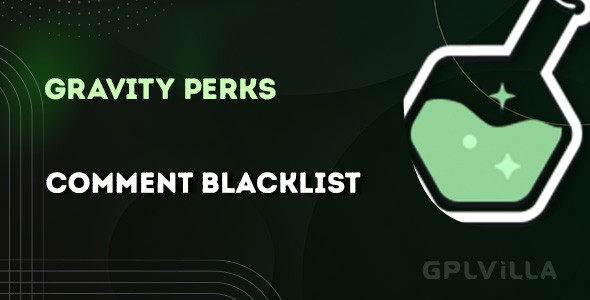 Download Gravity Perks Comment Blacklist AddOn