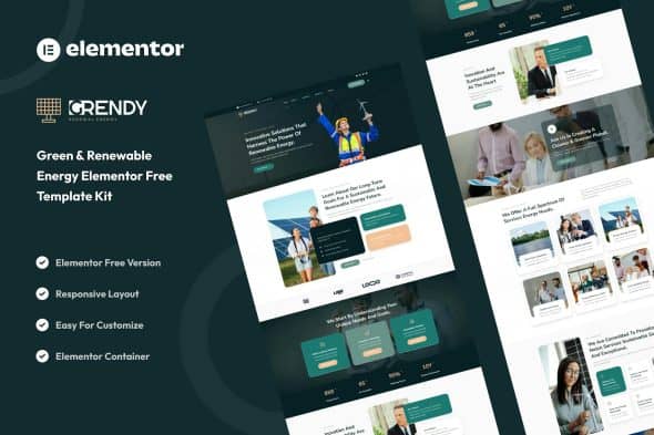 Grendy - Green & Renewable Energy Solutions Elementor Template Kit