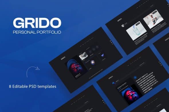 Download Gridos - Creative Personal Portfolio GPL WordPress Plugin