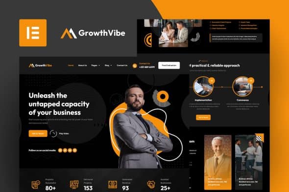 Growth Vibe - Business Consulting Elementor Template Kit