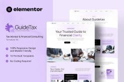 GuideTax - Tax Advisor & Financial Colsulting Elementor Template Kit