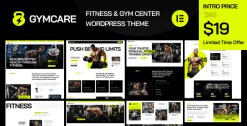 Download Gymcare - Fitness and Gym WordPress Theme GPL WordPress Plugin