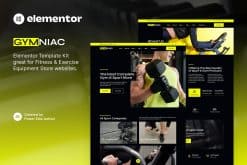 Gymniac - Fitness & Exercise Equipment Store Elementor Template Kit