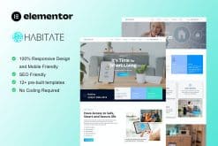 Habitate - Smart Home Services Elementor Template Kit