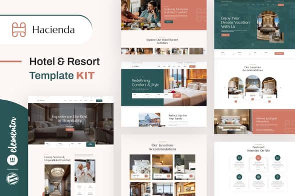 Hacienda – Hotel & Resort Elementor Template Kit