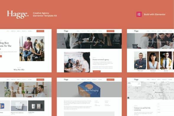 Hagge - Creative Portfolio Elementor Template Kit