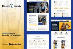 Handy Buddy - Handyman Services Elementor Pro Template Kit