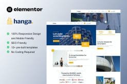 Hanga - Construction & Building Elementor Template Kit