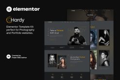 Hardy - Photography & Portfolio Elementor Template Kit