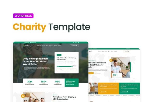 Harity - Fundraising Charity Elementor Template Kit