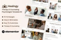 Healingy - Therapy & Counseling Psychologist Template Kit