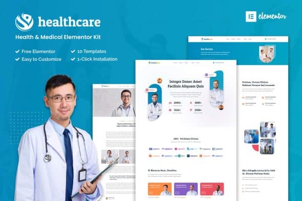 Healthcare - Health & Medical Elementor Template Kit