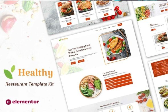 Healthy - Restaurant Elementor Template Kit