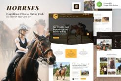 Horrses - Equestrian & Horse Riding Club Elementor Template Kit