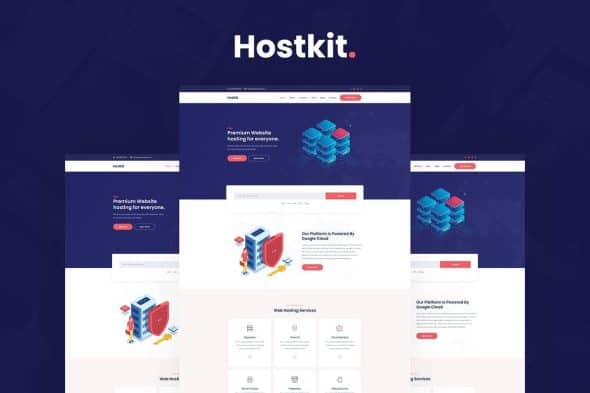 Hostkit - Hosting Services Elementor Template Kit