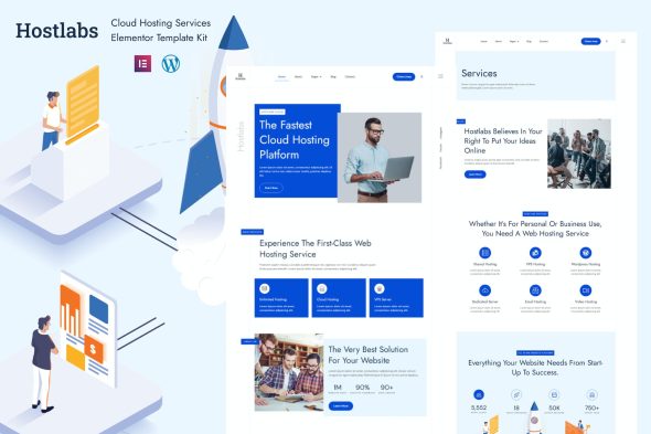 Hostlabs - Cloud Hosting Services Elementor Template Kit