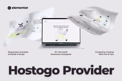 Hostogo - Hosting Provider Elementor Template Kit