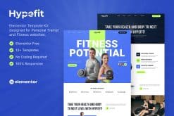 Hypefit - Personal Trainer & Fitness Elementor Template Kit