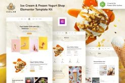 Icelab - Ice Cream & Frozen Yogurt Shop Elementor Template Kit