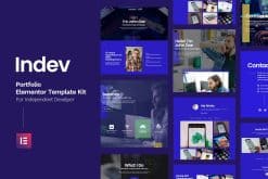 Indev - Portfolio Elementor Template Kit For Developer