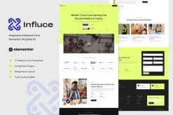 Influce - Marketing Agency & Influencer Elementor Template Kit