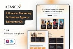 Influentio Influencer Influentio - Marketing & Creative Agency Elementor Pro Template Kit