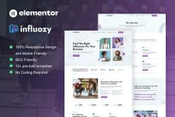 Influozy - Influencer Marketing Agency Elementor Pro Template Kit