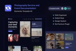 Inframe – Photography Service & Event Documentation Elementor Template Kit