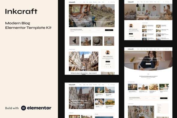 Inkcraft - Modern Blog & Magazine Elementor Pro Template Kit