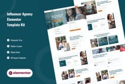 Inplu - Influencer Agency & Marketing Elementor Template Kit