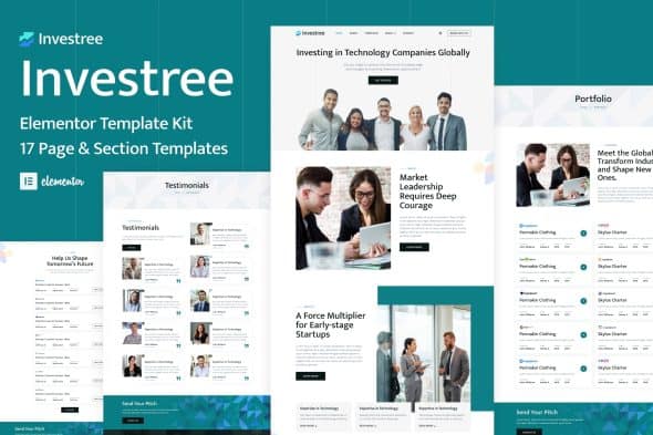 Investree - Venture Capital & Angel Investor Elementor Pro Template Kit