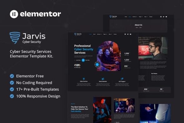 Jarvis - Cyber Security Services Elementor Template Kit