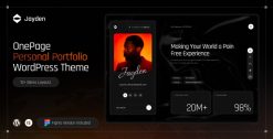 Download Jayden - OnePage Personal Portfolio WordPress Theme GPL WordPress Plugin
