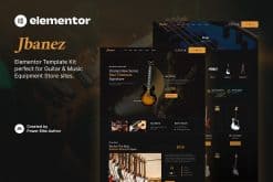 Jbanez - Guitar & Music Equipment Store Elementor Template Kit