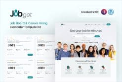 Jobget - Job Board & Career Hiring Elementor Template Kit