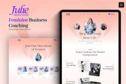 Julie – Feminine Business Coaching Elementor Template Kit