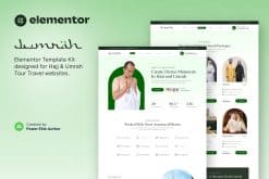 Jumrah - Hajj & Umrah Tour Travel Elementor Template Kit