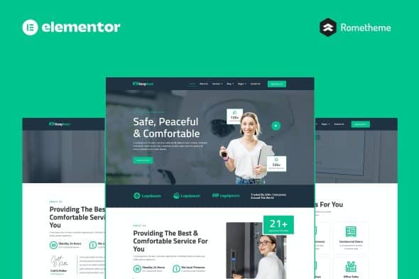 Kangkunci - Locksmith & Security System Elementor Pro Full Site Template Kit