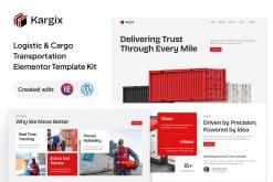 Kargix – Logistic & Cargo Transportation Elementor Template Kit
