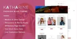 Download Katharine - Modern Fashion Blog Theme